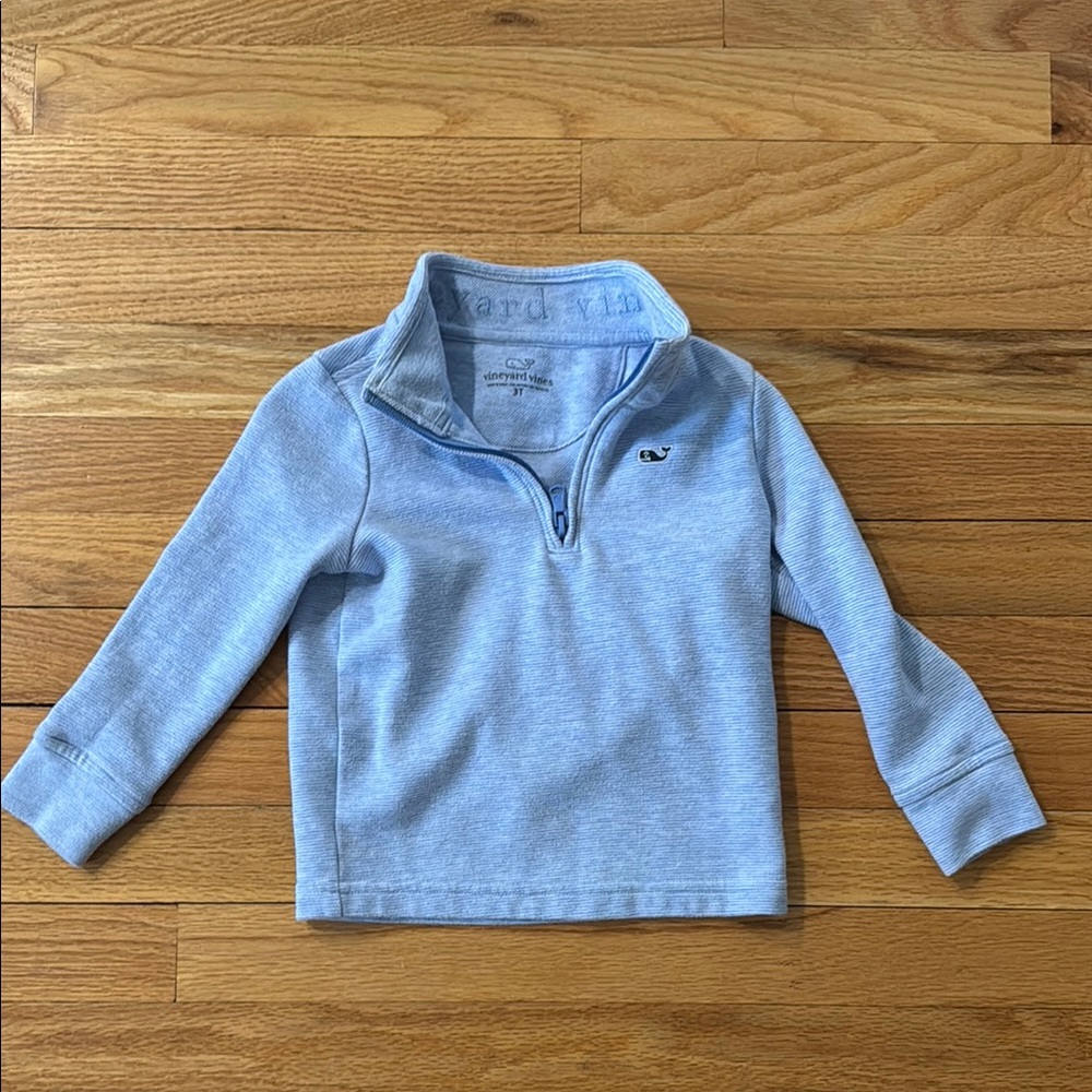 Vineyard Vines Blue Quarter-Zip Sweater